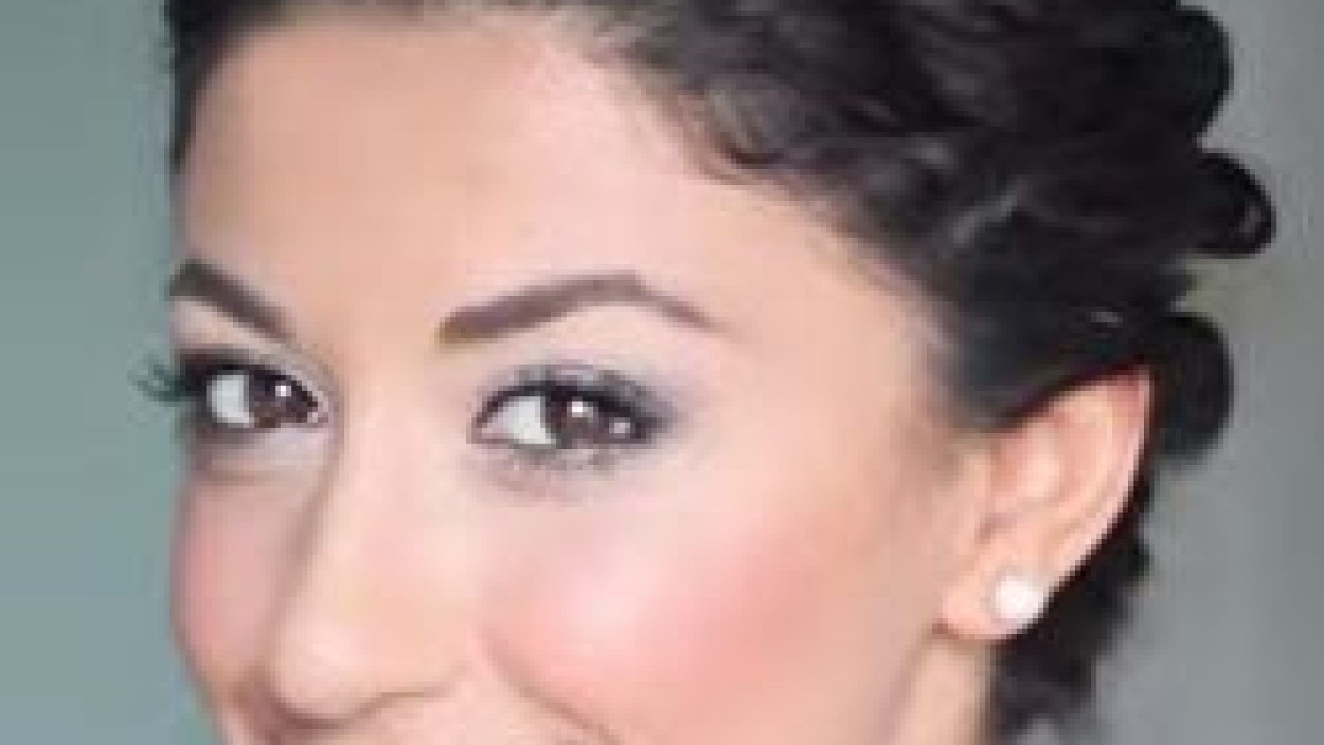 Naturally Curly Updo for Prom